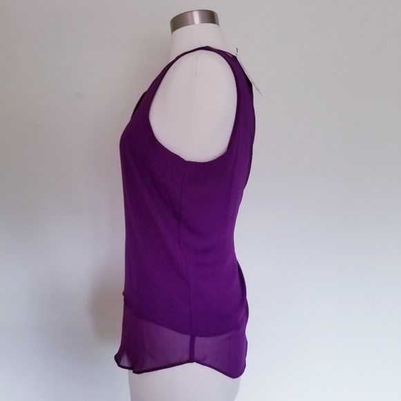 INC Womens Chiffon Grommet Tank Top Size 2 Gift - Picture 5 of 8
